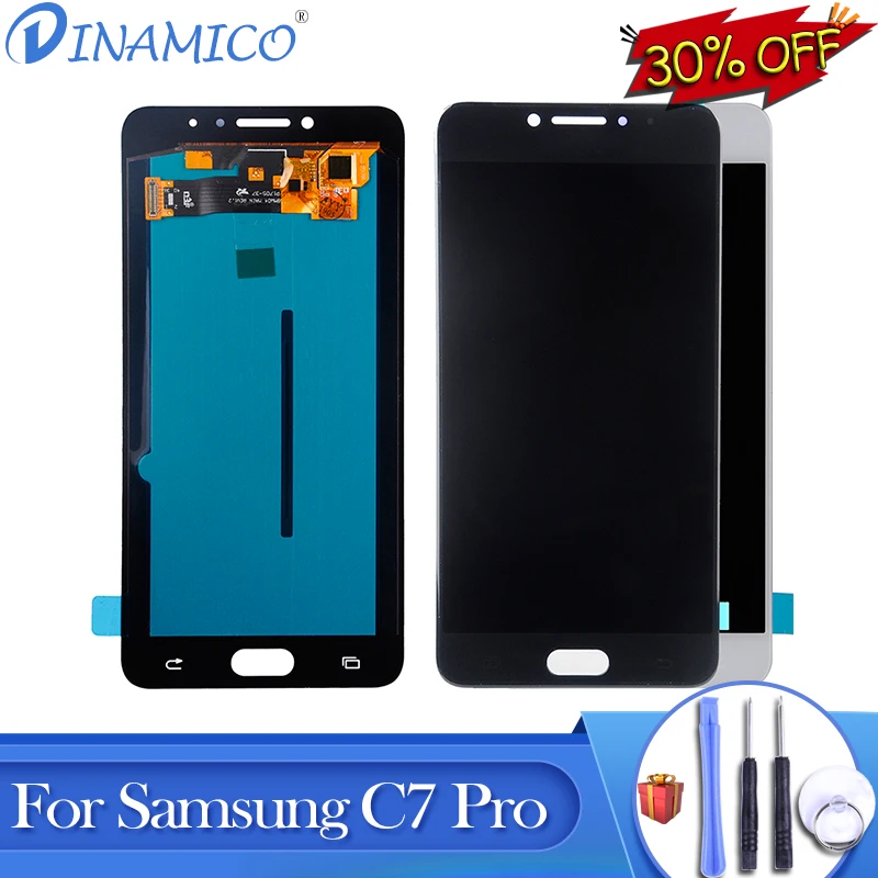 

Dinamico Promotion C7 2017 LCD For Samsung Galaxy C7010 Lcd C7 Pro C7010Z Display Touch Screen Digitizer Assembly Free Shipping