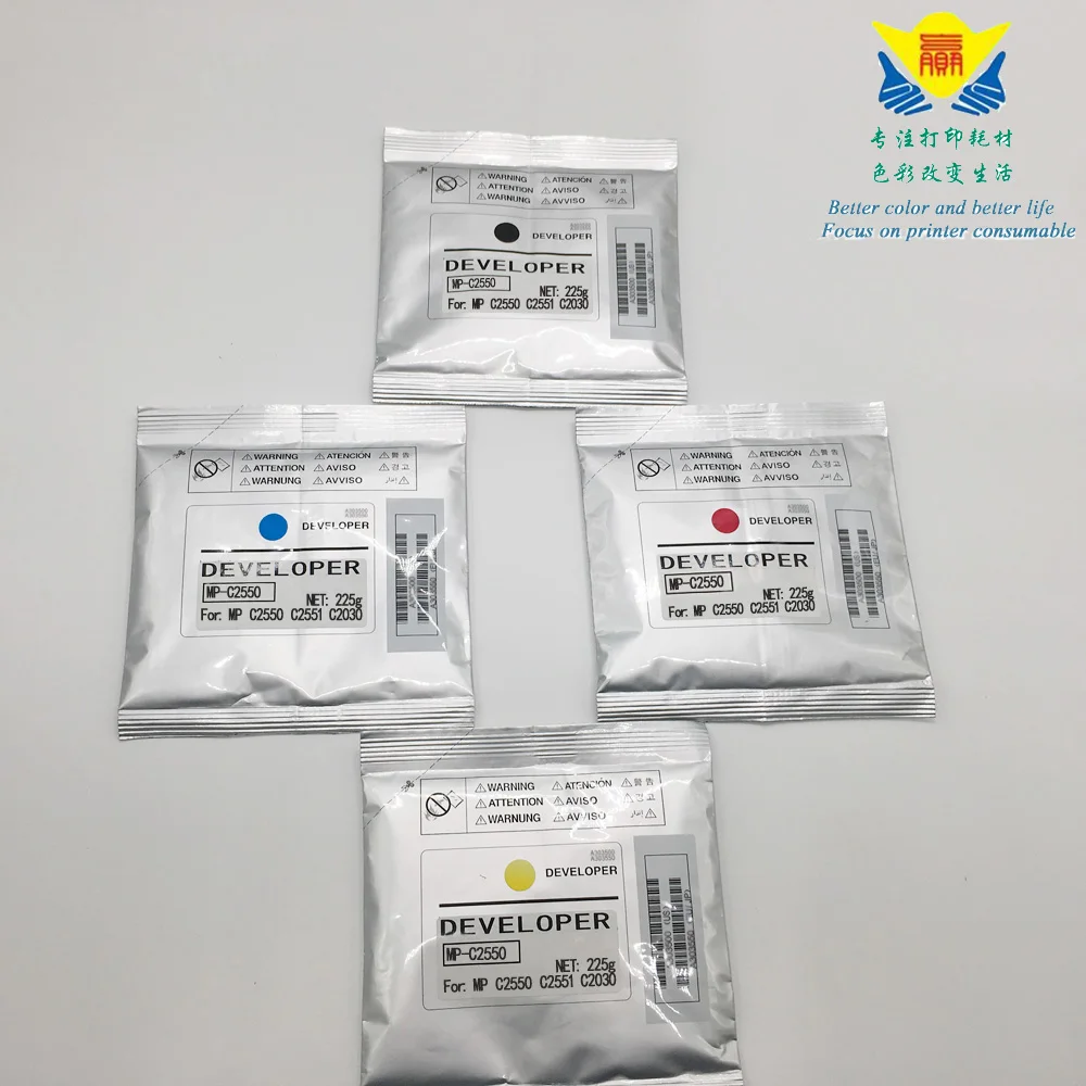 JIANYINGCHEN Compatible color Developer powder for Ricohs MP C2550 C2551 C2030 laser printer (4bags/lot) 225g per bag
JIANYINGCHEN Compatible color Developer powder for Ricohs MP C2550 C2551 C2030 laser printer (4bags/lot) 225g per bag