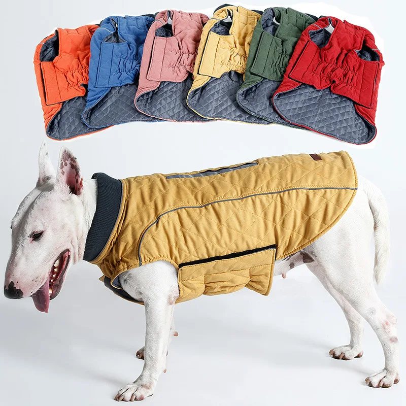High Quality Dog Clothes Quilted Dog Coat Water Repellent Winter Dog Pet Jacket Vest Retro Cozy Warm Pet Outfit Clothes Big Dogs
High Quality Dog Clothes Quilted Dog Coat Water Repellent Winter Dog Pet Jacket Vest Retro Cozy Warm Pet Outfit Clothes Big Dogs