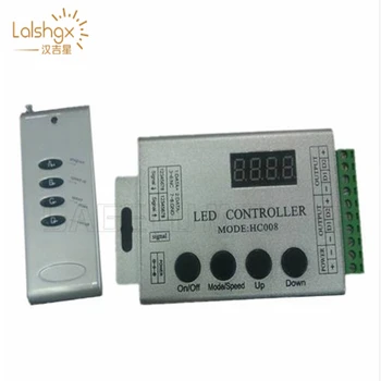 DC 5V 12V 24V 4Keys HC008 programmable rgb led pixel controller 133 effect modes for ws2812 ws2811 2801 LED Strip Light Tape
DC 5V 12V 24V 4Keys HC008 programmable rgb led pixel controller 133 effect modes for ws2812 ws2811 2801 LED Strip Light Tape