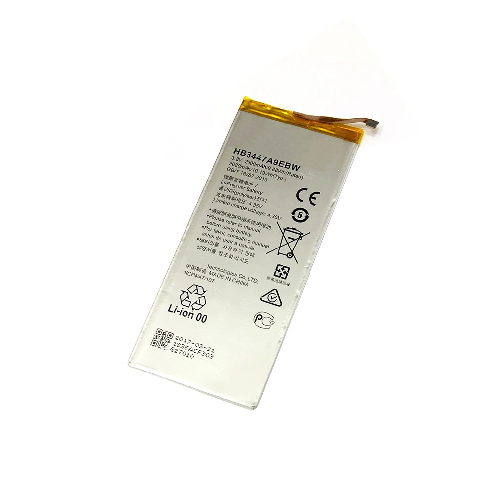 Built in 2600mAh Replacement Phone Original Battery HB3447A9EBW for Huawei Ascend P8 GRA-L09 GRA-UL00 GRA-UL10 + free Tools
Built in 2600mAh Replacement Phone Original Battery HB3447A9EBW for Huawei Ascend P8 GRA-L09 GRA-UL00 GRA-UL10 + free Tools