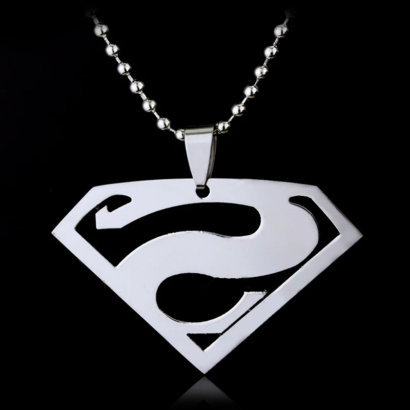 High Quality Superman Necklace Stainless Steel Superman S Logo Silver Men Necklaces & Pendants Movie Jewelry
High Quality Superman Necklace Stainless Steel Superman S Logo Silver Men Necklaces & Pendants Movie Jewelry
