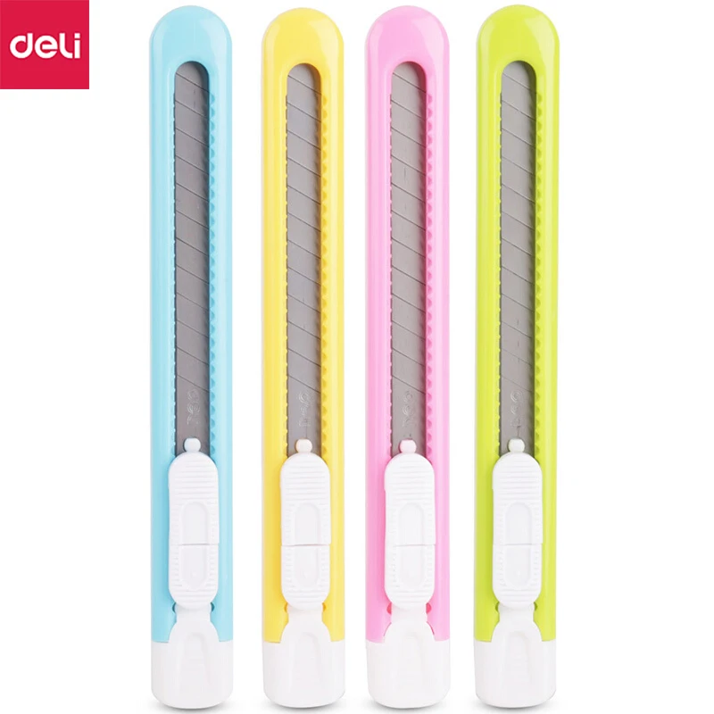 Deli 2054 1PC Candy Color Mini Utility Knife Photo Box Paper Cutter Office School Tools Supplies Art And Craft
Deli 2054 1PC Candy Color Mini Utility Knife Photo Box Paper Cutter Office School Tools Supplies Art And Craft