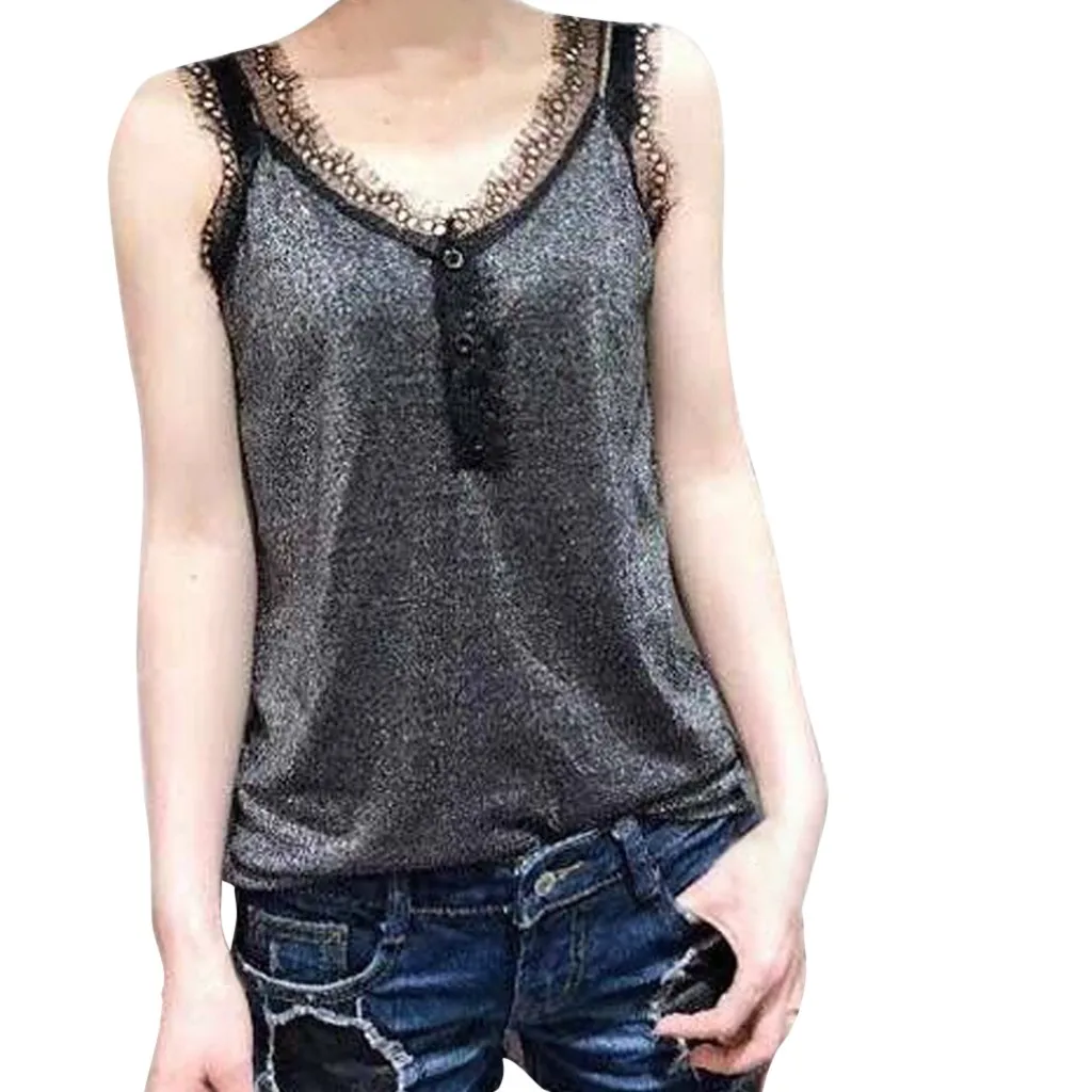 2019 100% Brand New Fashion Women Tops Lace V-Neck Camisole Vest Sexy Sleeveless Pure Color Blouse Fashion Design 20
2019 100% Brand New Fashion Women Tops Lace V-Neck Camisole Vest Sexy Sleeveless Pure Color Blouse Fashion Design 20