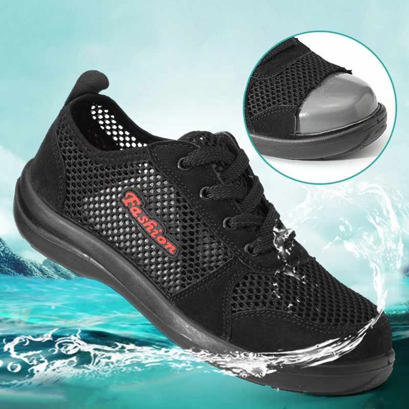 safety summer shoes men fashion breathable mesh steel toe caps work anti-pierce deodorant security boots anti puncture shoes
safety summer shoes men fashion breathable mesh steel toe caps work anti-pierce deodorant security boots anti puncture shoes