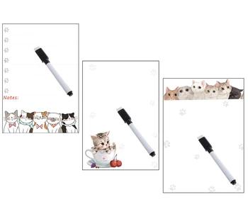 Dry wipe Magnetic Whiteboard White Board for Fridge Magnet Sticker Weekly Planner Cute Dog Cat Print Message Board Writing Pad
Dry wipe Magnetic Whiteboard White Board for Fridge Magnet Sticker Weekly Planner Cute Dog Cat Print Message Board Writing Pad