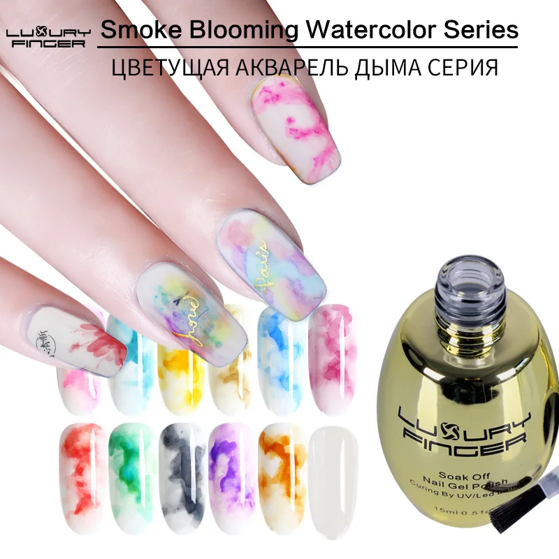 Luxury Finger 15ml Smoke Blooming Watercolor Liquid for ink Painting Bloomed Flower Gradient Mixing Color UV Gel Nail Polish DIY
Luxury Finger 15ml Smoke Blooming Watercolor Liquid for ink Painting Bloomed Flower Gradient Mixing Color UV Gel Nail Polish DIY
