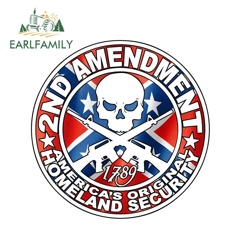 EARLFAMILY 13cm x 13cm Personality 2ND AMENDMENT GUN Sticker Rebel Car Window Laptop 4x4 Truck Windows Hunting Car Stickers
EARLFAMILY 13cm x 13cm Personality 2ND AMENDMENT GUN Sticker Rebel Car Window Laptop 4x4 Truck Windows Hunting Car Stickers