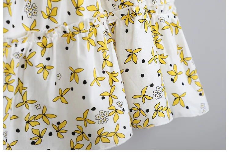 v-neck printed suspender dress baby big girls summer 2018 sundress clothing children kids dresses for girls party wear clothes (2)