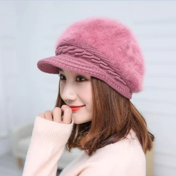 oZyc Women's Rabbit Fur Knitted Beanies Fashion Beret Hat with Velvet Inside and Pearl Decoration girls Winter warm hats
oZyc Women's Rabbit Fur Knitted Beanies Fashion Beret Hat with Velvet Inside and Pearl Decoration girls Winter warm hats