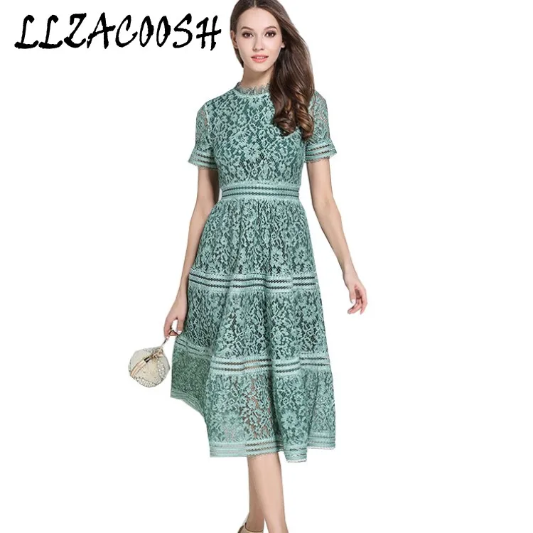 Self Portrait Dress 2018 Summer Women High Quality Elegant Slim Pink/Green Hollow Out Lace Midi Dress vestidos
Self Portrait Dress 2018 Summer Women High Quality Elegant Slim Pink/Green Hollow Out Lace Midi Dress vestidos