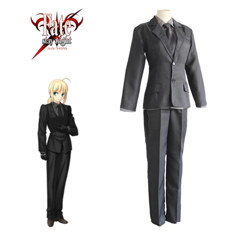 Saber Black Suit Cosplay Fate Stay Night Fate Zero Costume Japanese Anime Tohsaka Rin Cosplay Holy Grail War Costume
Saber Black Suit Cosplay Fate Stay Night Fate Zero Costume Japanese Anime Tohsaka Rin Cosplay Holy Grail War Costume