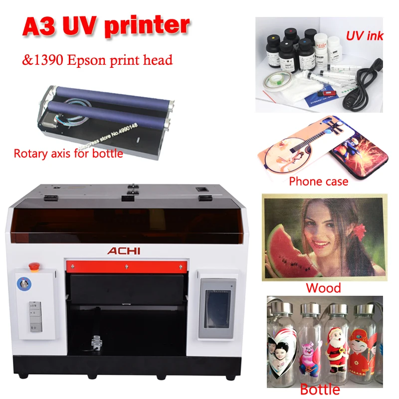New model A3 Flat and Cylinder UV Inkjet printer A3 size for wood/Metal/Glass/Phone Case/Bottle with IR sensor With Fans
New model A3 Flat and Cylinder UV Inkjet printer A3 size for wood/Metal/Glass/Phone Case/Bottle with IR sensor With Fans