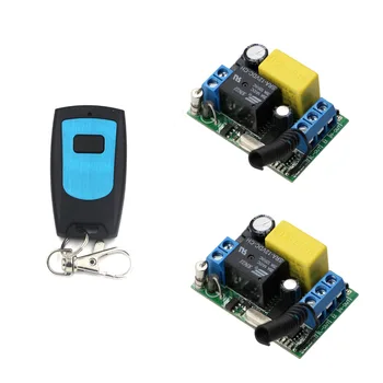 AC 220V 1CH Relay Switch Wireless Remote Control Light Switch Wireless Remote ON/OFF 2 Receiver + One Button Transmitter
AC 220V 1CH Relay Switch Wireless Remote Control Light Switch Wireless Remote ON/OFF 2 Receiver + One Button Transmitter