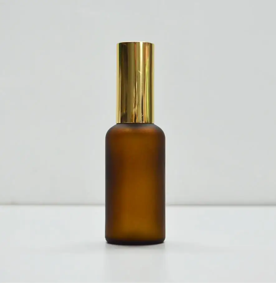 200pcs 100ml Portable Frosted Amber Glass Essential Oil Spray Bottles Mist Sprayer Bottle Travel Refillable Brown | Красота и