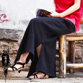2020 New Arrival Women Fashion Elastic Waist Mori Girl Split Vintage Cotton Linen Long Midi Skirt
2020 New Arrival Women Fashion Elastic Waist Mori Girl Split Vintage Cotton Linen Long Midi Skirt