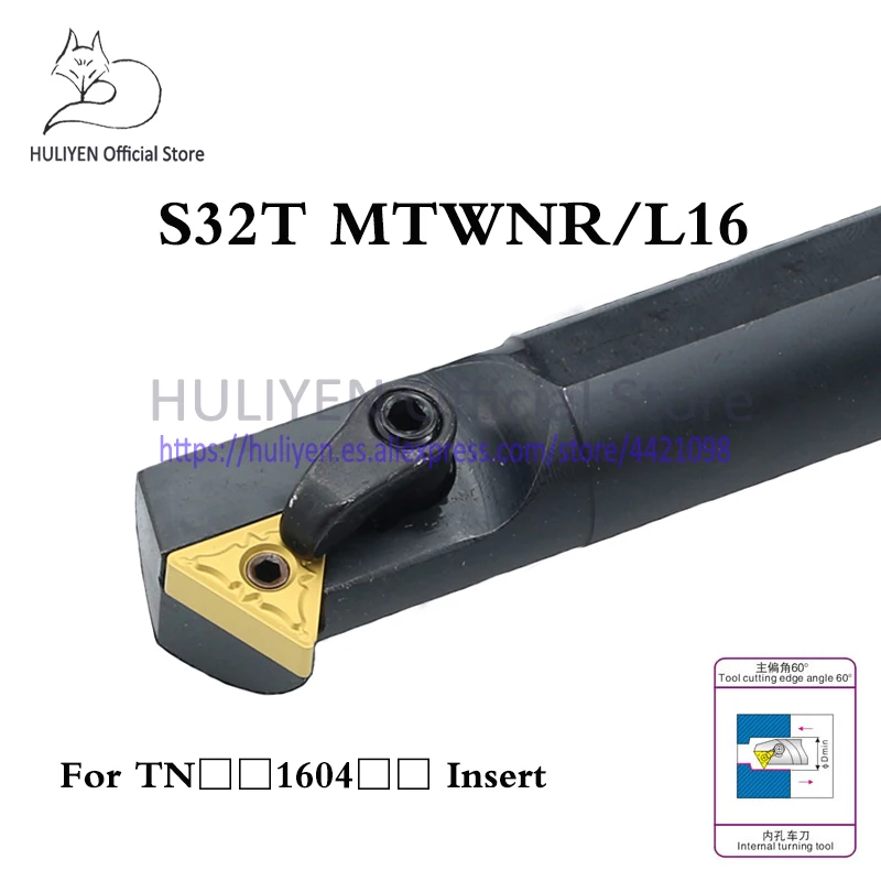 1pc S32T MTWNR16 S32T MTWNL 16 Boring Bar indexable carbide turning tool lathe insert holder MTWNR/L For TNMG160404/08
1pc S32T MTWNR16 S32T MTWNL 16 Boring Bar indexable carbide turning tool lathe insert holder MTWNR/L For TNMG160404/08