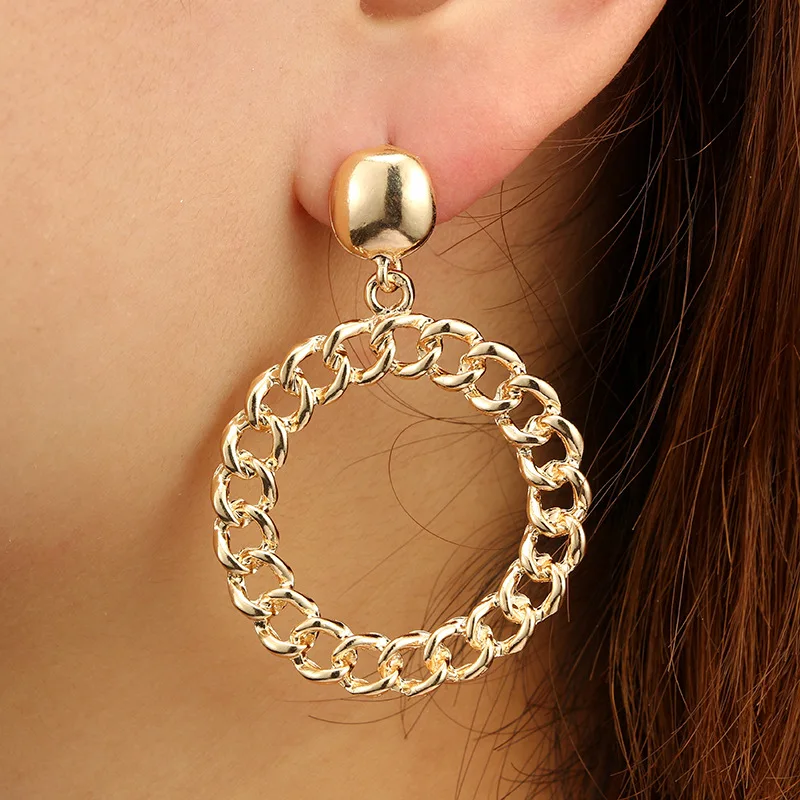 Ufavoirte Hot Sale Punk Style hollow Round Circle Earrings Gold Color Loop Drop Earrings For Women Statement Jewelry High Qualit
Ufavoirte Hot Sale Punk Style hollow Round Circle Earrings Gold Color Loop Drop Earrings For Women Statement Jewelry High Qualit