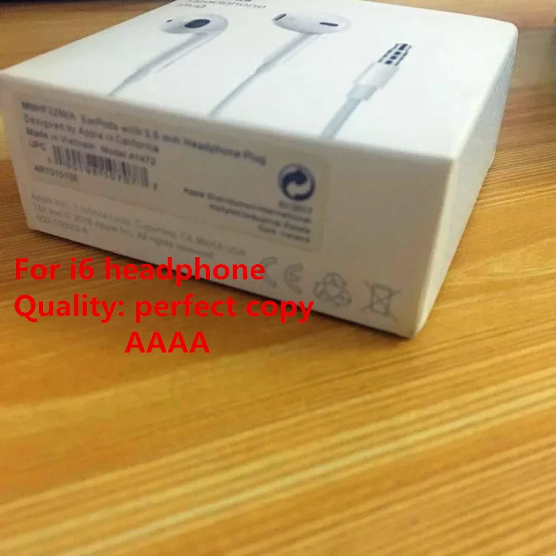100pcs High quality Quality A headset in ear headphones With Remote Mic for iphone 4s 5 5s 6 6S plus with paper box
100pcs High quality Quality A headset in ear headphones With Remote Mic for iphone 4s 5 5s 6 6S plus with paper box