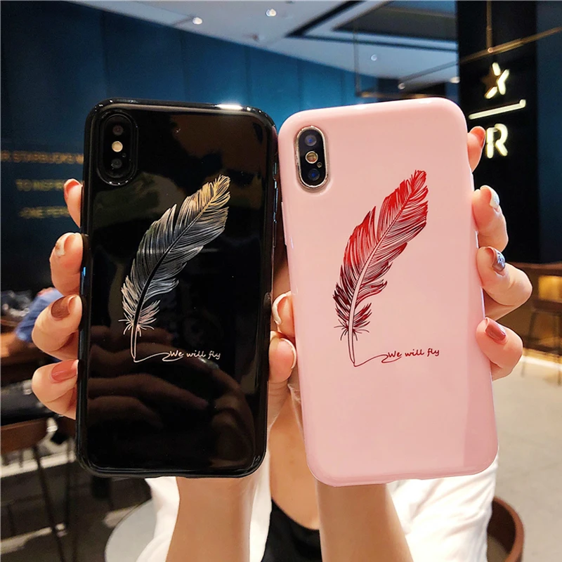 Luxury Smooth Feather Mirror pink soft Case For iPhone X 8 7 6 6S Plus Phone Cover For Huawei P20 pro Honor 9/10 lite Back Funda
Luxury Smooth Feather Mirror pink soft Case For iPhone X 8 7 6 6S Plus Phone Cover For Huawei P20 pro Honor 9/10 lite Back Funda