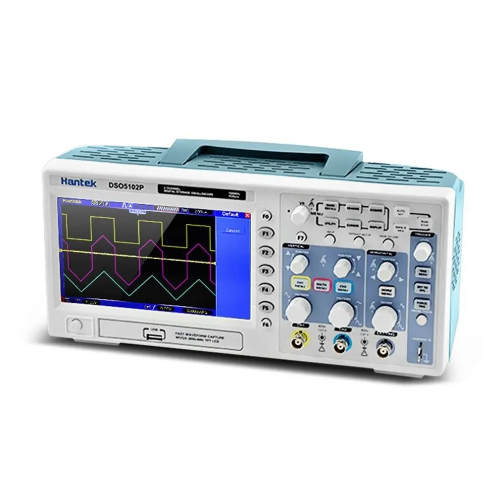 DSO5102P Digital Storage Oscilloscope 100MHz 1Gsa/S 2-CH 7" TFT Display USB WD Portable Handheld Oscilloscope
DSO5102P Digital Storage Oscilloscope 100MHz 1Gsa/S 2-CH 7" TFT Display USB WD Portable Handheld Oscilloscope