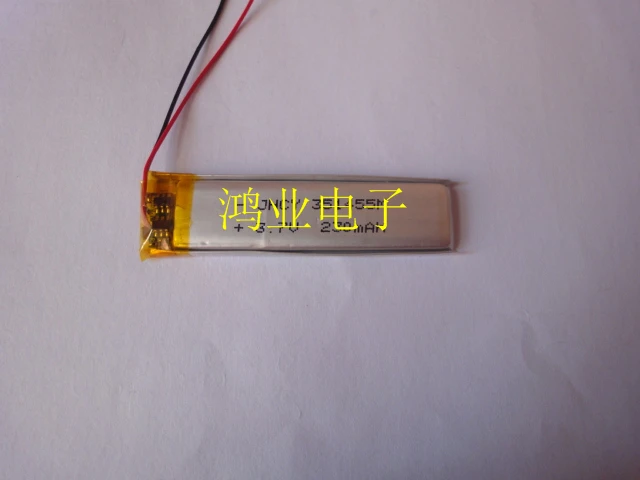 3.7V polymer lithium battery 351455 230MAH MP3 MP4 recording pen toy Rechargeable Li-ion Cell
3.7V polymer lithium battery 351455 230MAH MP3 MP4 recording pen toy Rechargeable Li-ion Cell