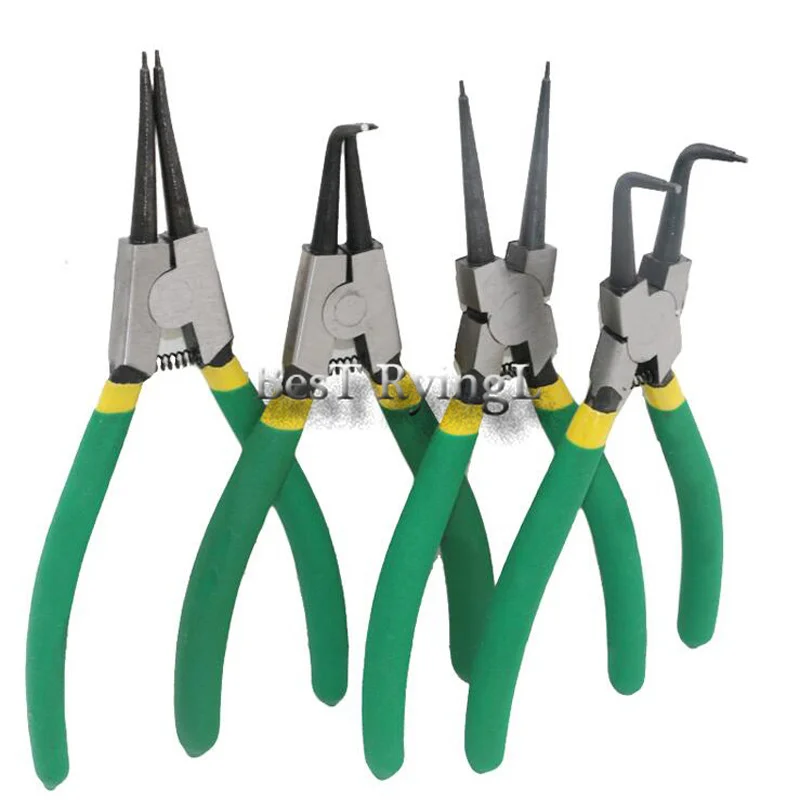 LL 4pcs External internal with straight bent handle stick plastic circlip pliers spring installation and removal with
LL 4pcs External internal with straight bent handle stick plastic circlip pliers spring installation and removal with