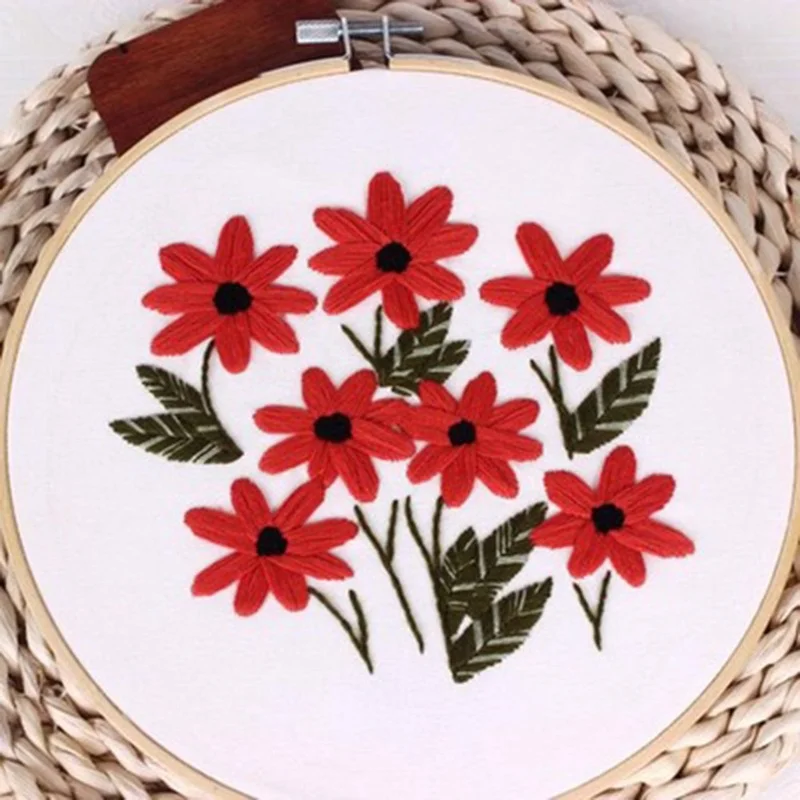 DIY Ribbons Embroidery for Beginner Needlework Kits Cross Stitch Colorful Flowers Wall Art Home Decoration Meet Sets
DIY Ribbons Embroidery for Beginner Needlework Kits Cross Stitch Colorful Flowers Wall Art Home Decoration Meet Sets