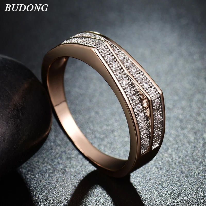 BUDONG Fashion for Valentine Gift Gold-Color Ring Crystal Cubic Zircon Engagement Rings for Women Mother's Day Jewelry XUR233
BUDONG Fashion for Valentine Gift Gold-Color Ring Crystal Cubic Zircon Engagement Rings for Women Mother's Day Jewelry XUR233
