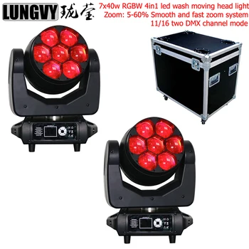 Free Shipping 2pcs in Flight Case Packing LED 7x40w Zoom Effect Bee Eye Wash Moving Head Light 4IN1 Wash Light RGBW Stage
Free Shipping 2pcs in Flight Case Packing LED 7x40w Zoom Effect Bee Eye Wash Moving Head Light 4IN1 Wash Light RGBW Stage