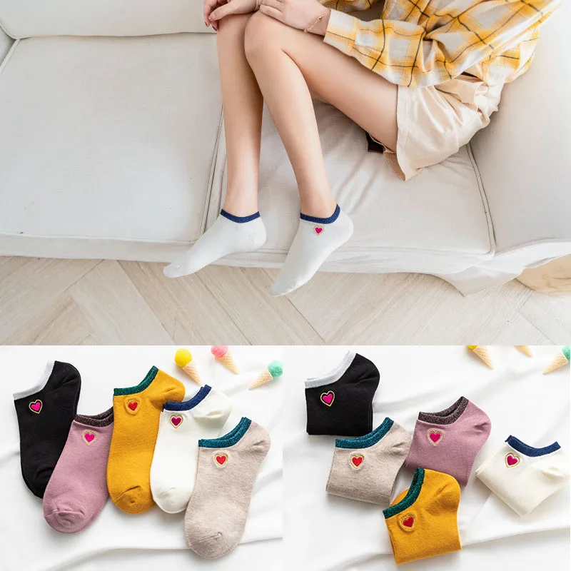 1 Pair New Cute Socks Women Red Heart Pattern Soft Breathable Cotton Socks Ankle-High Casual Comfy Socks Fashion Style
1 Pair New Cute Socks Women Red Heart Pattern Soft Breathable Cotton Socks Ankle-High Casual Comfy Socks Fashion Style