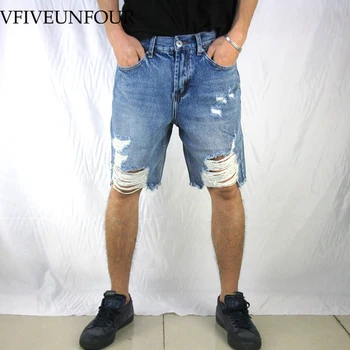 VFIVEUNFOUR Summer Ripped Destroyed Distressed Denim Shorts 2019 Mens Hole Denim Shorts Blue Male Hip Hop Fashion Casual Jeans
VFIVEUNFOUR Summer Ripped Destroyed Distressed Denim Shorts 2019 Mens Hole Denim Shorts Blue Male Hip Hop Fashion Casual Jeans