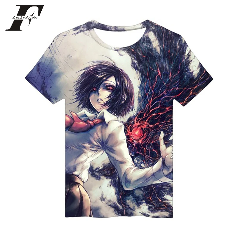 LUCKYFRIDAYF 2018 Summer Harajuku cotton funny T shirts Anime Tokyo Ghoul 3D Print Women Men Short Sleeve T-shirt plus size
LUCKYFRIDAYF 2018 Summer Harajuku cotton funny T shirts Anime Tokyo Ghoul 3D Print Women Men Short Sleeve T-shirt plus size
