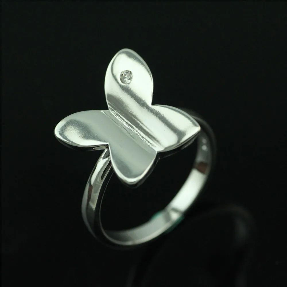 Фото 925 sterling silver ring Simple fashion luxury women The new butterfly zircon | Украшения и аксессуары