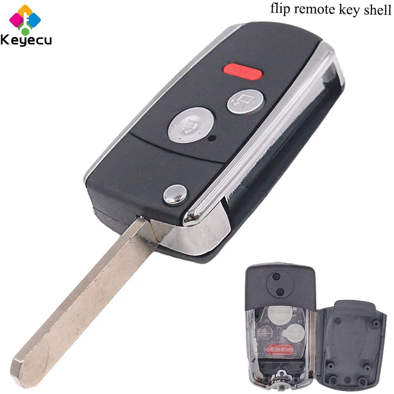 KEYECU Replacement Flip Remote Car Key Shell Case - 2 1/ 3 Buttons & Uncut Blade - FOB for Honda Civic Ridgeline Fit Odyssey CRV
KEYECU Replacement Flip Remote Car Key Shell Case - 2 1/ 3 Buttons & Uncut Blade - FOB for Honda Civic Ridgeline Fit Odyssey CRV