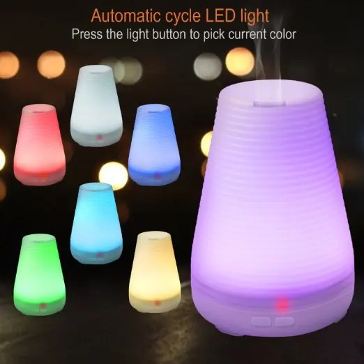 Essential Oil Diffuser Air Humidifier Aromatherapy Oil Diffusers Ultrasonic Mist with 7 Color Changing LED Aromatherapy Diffuser
Essential Oil Diffuser Air Humidifier Aromatherapy Oil Diffusers Ultrasonic Mist with 7 Color Changing LED Aromatherapy Diffuser