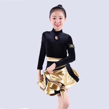 2018 Graceful Latin Dance Dress For Girl Standard Gold Red Competitive Dress Children Ballroom Kid Samba Tango Costumes N5020
2018 Graceful Latin Dance Dress For Girl Standard Gold Red Competitive Dress Children Ballroom Kid Samba Tango Costumes N5020