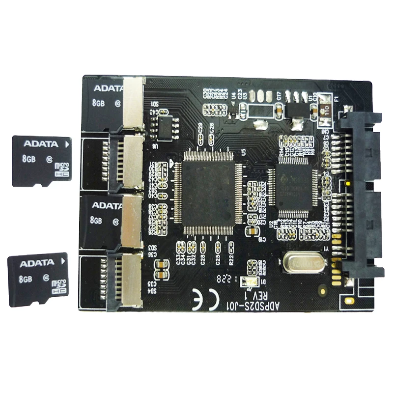Factory price Multi Micro SD Card to Micro SATA adapter card 1.8" hdd case with RAID 4 TF to 16 pin SATA converter with Case
Factory price Multi Micro SD Card to Micro SATA adapter card 1.8" hdd case with RAID 4 TF to 16 pin SATA converter with Case