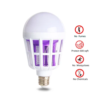 LED Bulb E27 Mosquito Killer Lamp Anti-Mosquito Insect Zapper Flying Moths Killer Light Trap for Mosquito Lamp Kill Mosquitoes
LED Bulb E27 Mosquito Killer Lamp Anti-Mosquito Insect Zapper Flying Moths Killer Light Trap for Mosquito Lamp Kill Mosquitoes