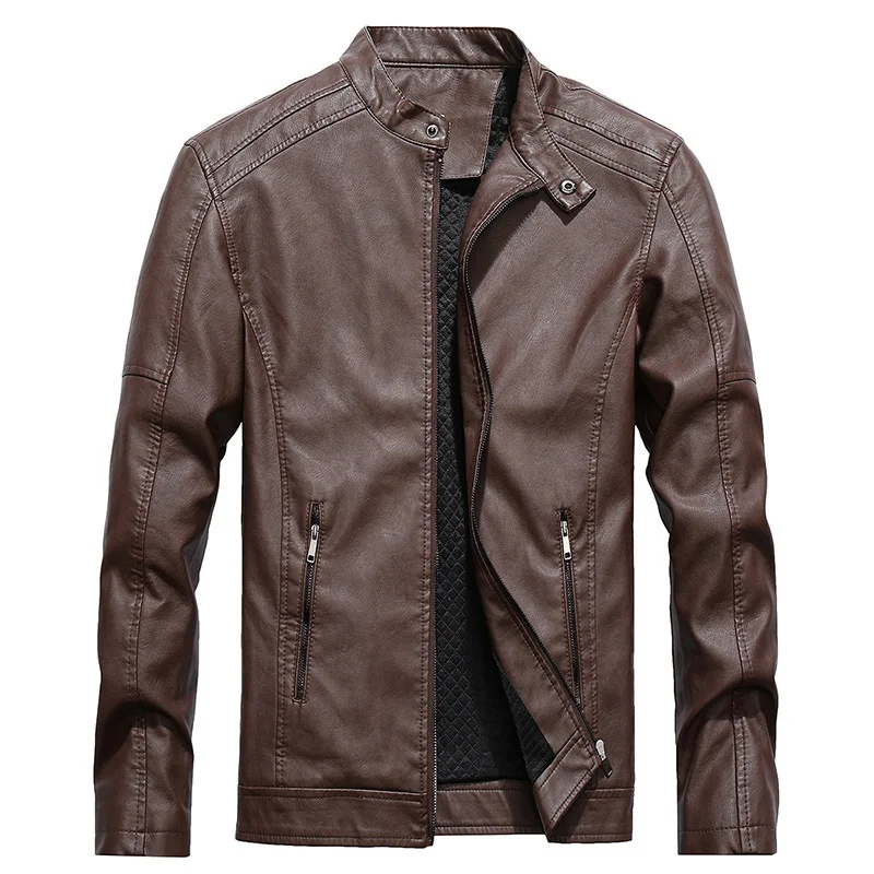 Man Locomotive Leather Jacket Men's Wear Coat Pu Slim Fit Casual Full Koren Style Stand Solid
Man Locomotive Leather Jacket Men's Wear Coat Pu Slim Fit Casual Full Koren Style Stand Solid