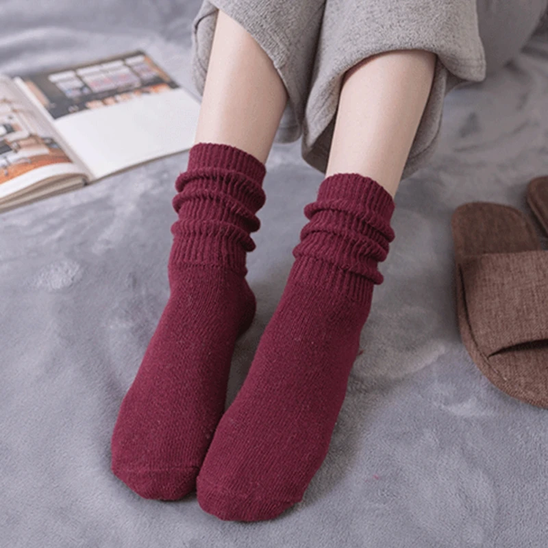 Solid Color Winter Warm Women Cotton Socks Thicken Thermal Wool Socks Skarpetki Lady Sleeping Socks Calcetines Mujer Gifts C0050
Solid Color Winter Warm Women Cotton Socks Thicken Thermal Wool Socks Skarpetki Lady Sleeping Socks Calcetines Mujer Gifts C0050