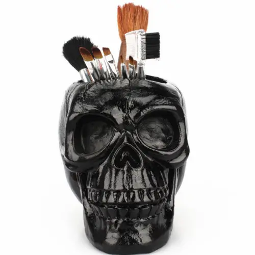 Skull Head Figurine Skeleton Ornament Stationery Pencil Pen Holder Makeup Tools Storage Office Home Decoration
Skull Head Figurine Skeleton Ornament Stationery Pencil Pen Holder Makeup Tools Storage Office Home Decoration