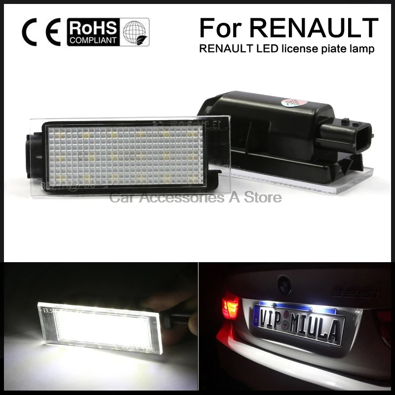 renault clio number plate bulb