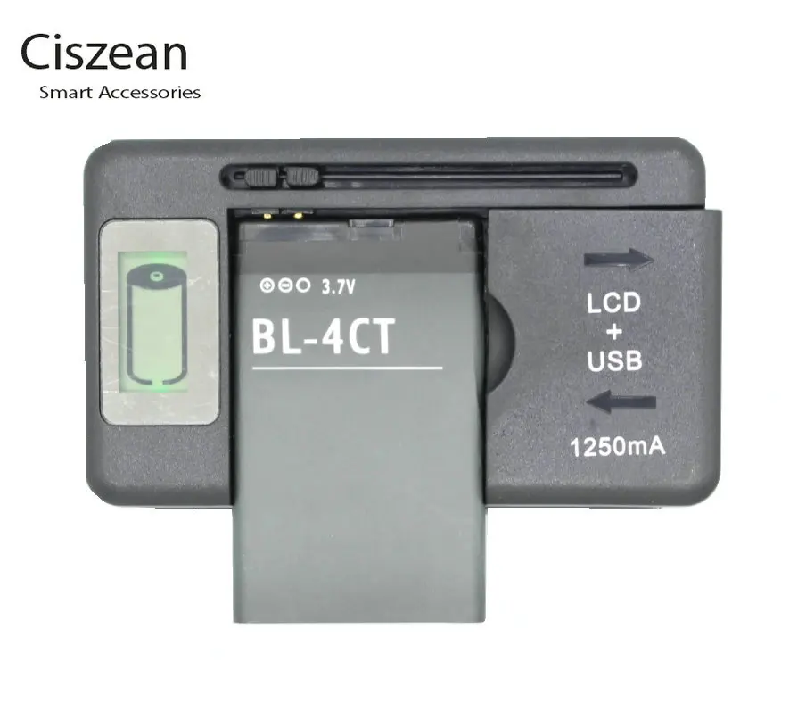 Ciszean 860mAh BL-4CT BL 4CT BL4CT Replacement Battery + LCD Charger For Nokia 5310 6700S X3 X3-00 7230 7310C 5630 2720 2720A
Ciszean 860mAh BL-4CT BL 4CT BL4CT Replacement Battery + LCD Charger For Nokia 5310 6700S X3 X3-00 7230 7310C 5630 2720 2720A