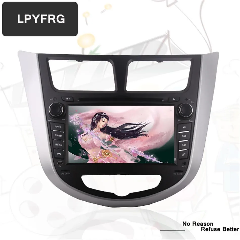 Android 10 0 Восьмиядерный автомобильный DVD плеер для HYUNDAI Verna I25 Solaris 2011 2015 радио GPS Navi BT