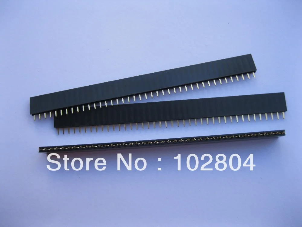 500 pcs Gold Plated 2.54mm 1x40 40pin Pin Header Female Sockets Single Row Strip
500 pcs Gold Plated 2.54mm 1x40 40pin Pin Header Female Sockets Single Row Strip