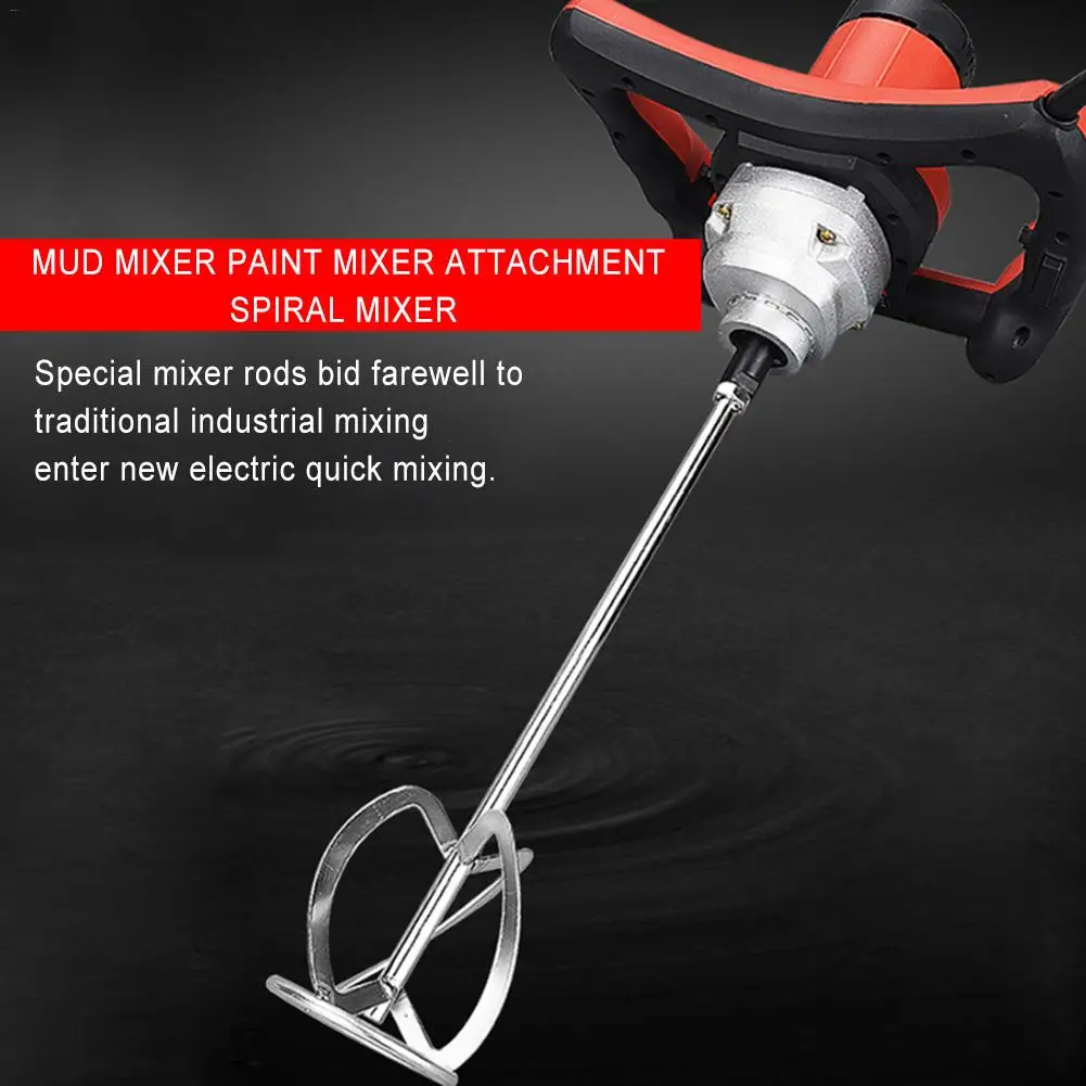 Cement Putty Paint Coating Agitator Mechanical Rod S-Typed Threaded Head Stirring Rod Mud Paint Mixer Attachment Spiral Mixer
Cement Putty Paint Coating Agitator Mechanical Rod S-Typed Threaded Head Stirring Rod Mud Paint Mixer Attachment Spiral Mixer