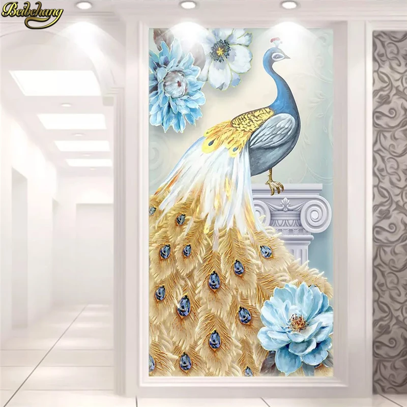 beibehang Custom wallpaper murals 3D hand-painted oil painting peacock flowers European fresh porch decorative painting
beibehang Custom wallpaper murals 3D hand-painted oil painting peacock flowers European fresh porch decorative painting