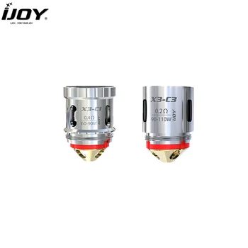 3pcs/lot Original IJOY Captain X3 Coil head X3-C1 Dual Coil 0.4ohm X3-C3 Sextuple Coil 0.2ohm For IJOY Captain X3 Atomizer Tank
3pcs/lot Original IJOY Captain X3 Coil head X3-C1 Dual Coil 0.4ohm X3-C3 Sextuple Coil 0.2ohm For IJOY Captain X3 Atomizer Tank