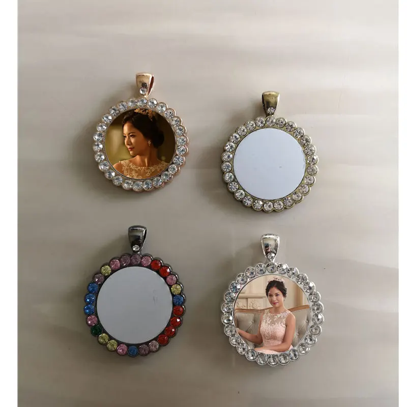 sublimation blank necklaces pendants with drill round shape women necklace pendant hot tranfer blank consumable 15pcs/lot
sublimation blank necklaces pendants with drill round shape women necklace pendant hot tranfer blank consumable 15pcs/lot
